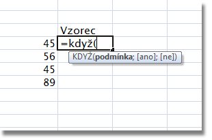 Automatick dokonovn vzorc